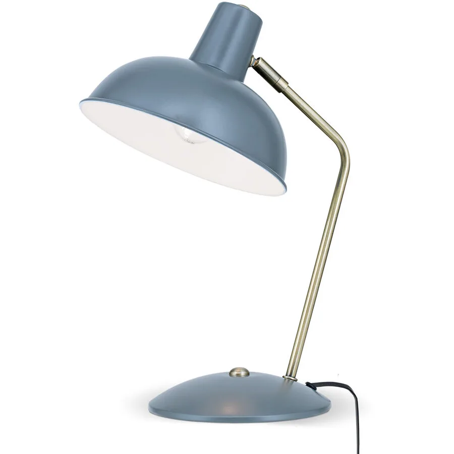 Tischlampe Fedra Grau Stahl 20 cm 37.5 cm