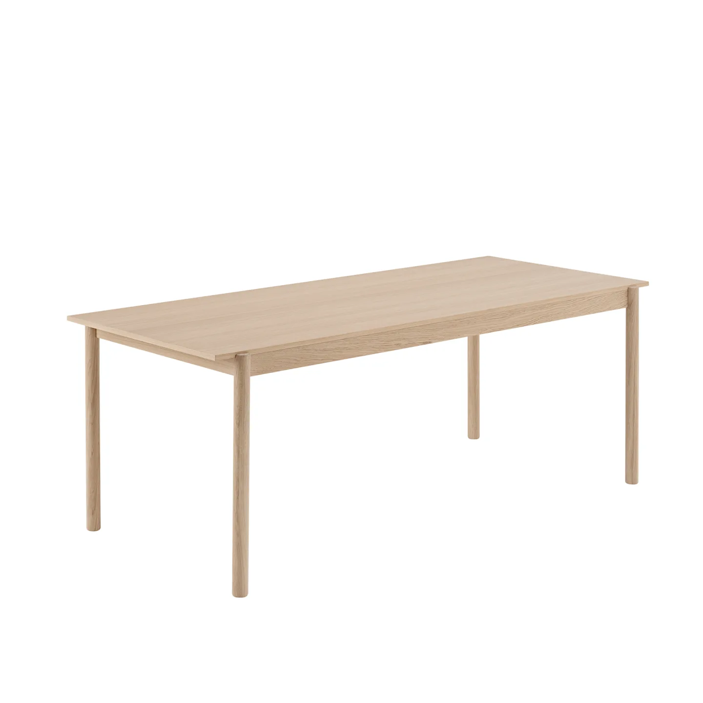 Muuto - Linear Wood Table 200 cm, Oak - Matbord - Thomas Bentzen - Träfärgad - Trä