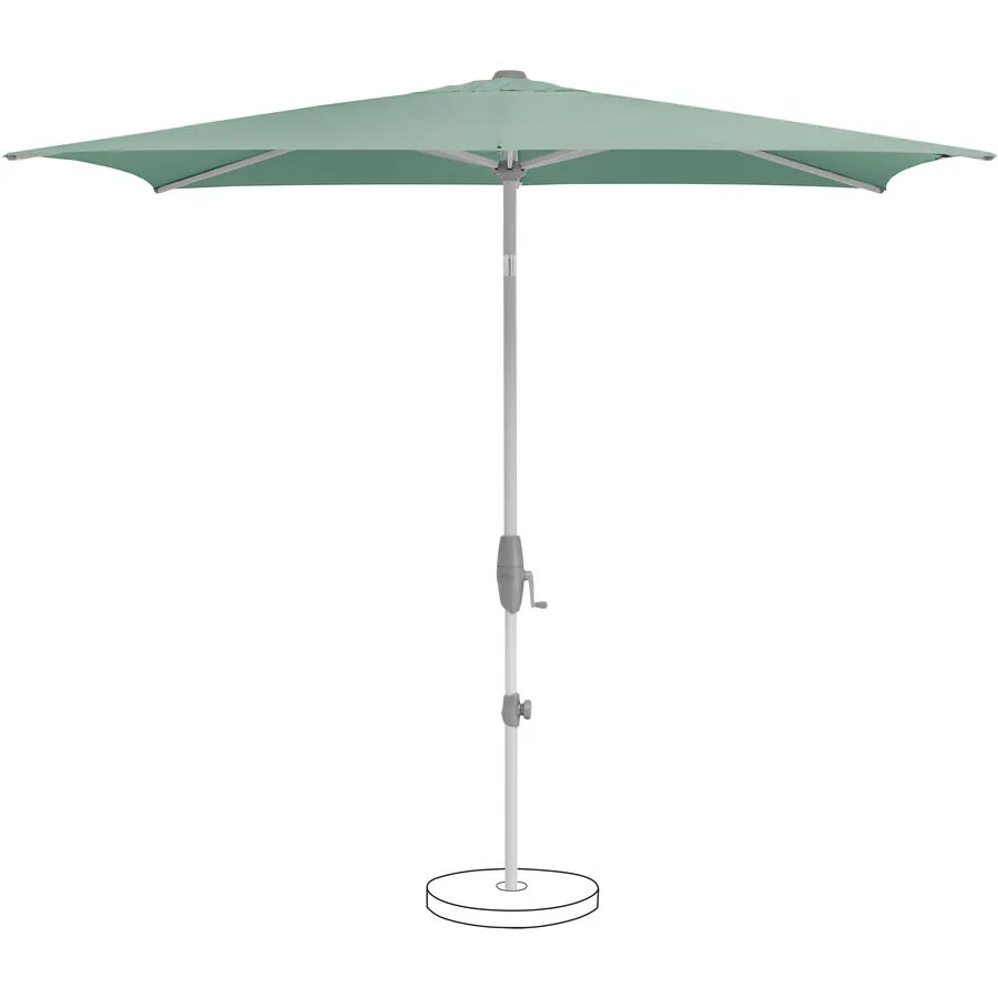 Suncomfort BY GLATZ Sonnenschirm Shell-Turn grün Polyester B 250 T 200 cm