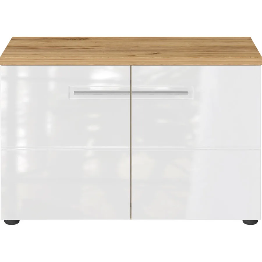 Schuhbank Tuya weiss/eiche Holzwerkstoff B 75 H 50 cm