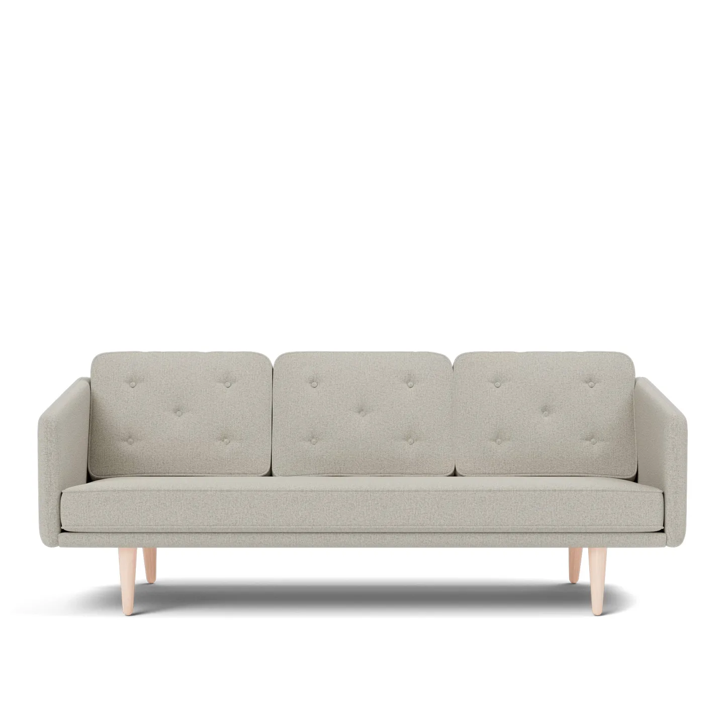 Fredericia Furniture - No. 1 Sofa - 3 seater - 206 cm - Bardal 220 - Oak soap treated - Soffor - Børge Mogensen