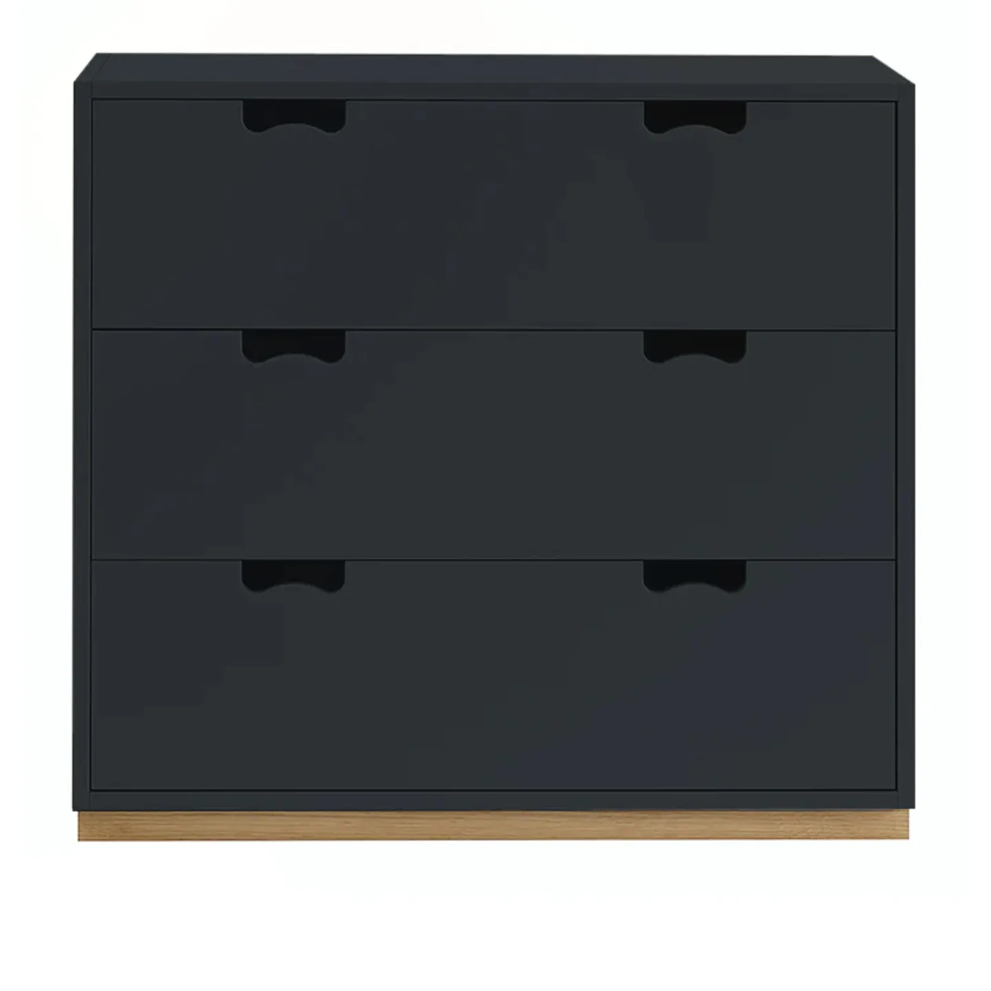 Asplund - Snow Drawer A3 - Char Grey, Ek Sockel - Byråer - Grå - Trä