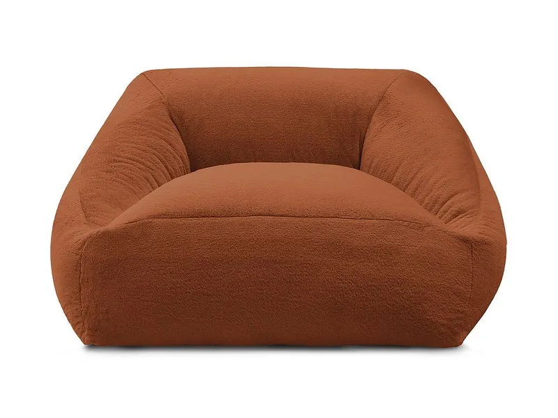 Hocker BOBOCHIC LILIBET 125x125x77cm stoff orange