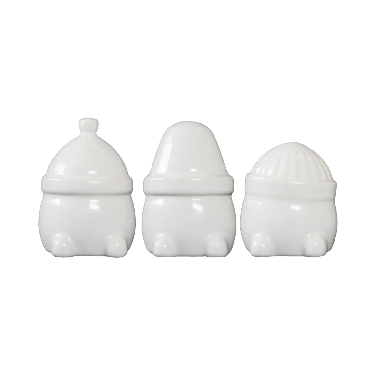 DBKD Hipster Triplets juldekoration 3-pack Shiny white
