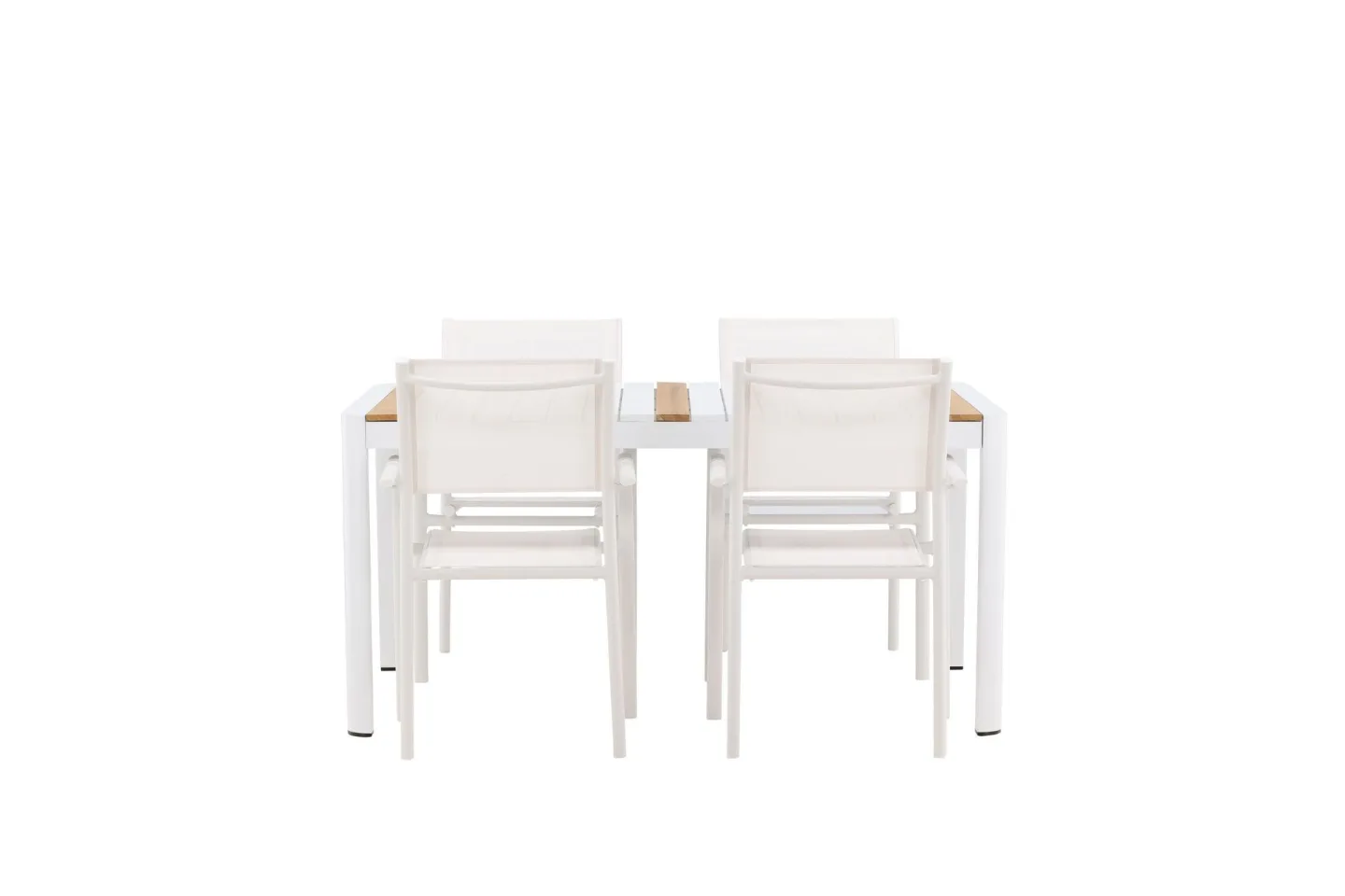Togo Matgrupp Utomhus 150 cm Rektangulär med 4 Santorini Utestolar - Natur