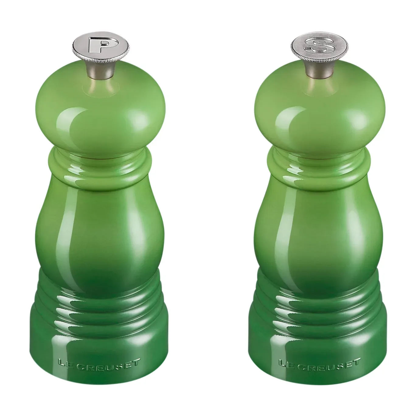 Le Creuset Le Creuset Salz- und Pfeffermühlenset 11cm Bamboo Green