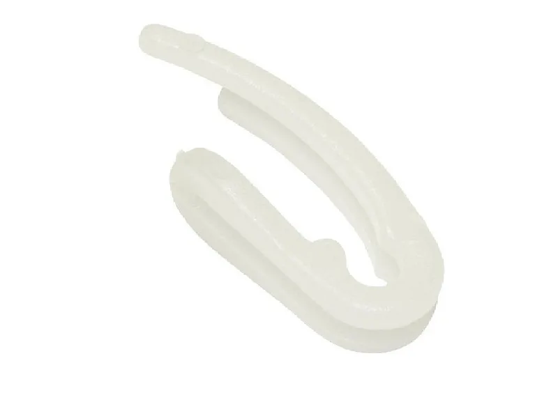 Doppelhaken für Schienen Plastik weiss