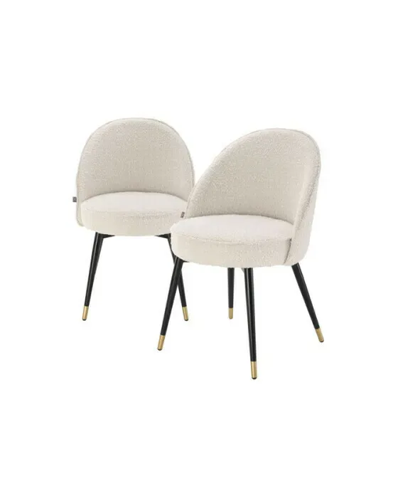 Cooper Dining Chair Bouclé Cream Set of 2