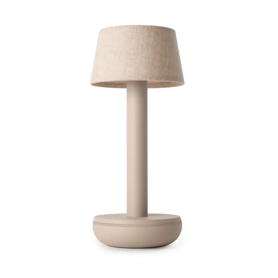 Diverse Tischlampe Humble beige Aluminium, Stoff H 21.2 cm