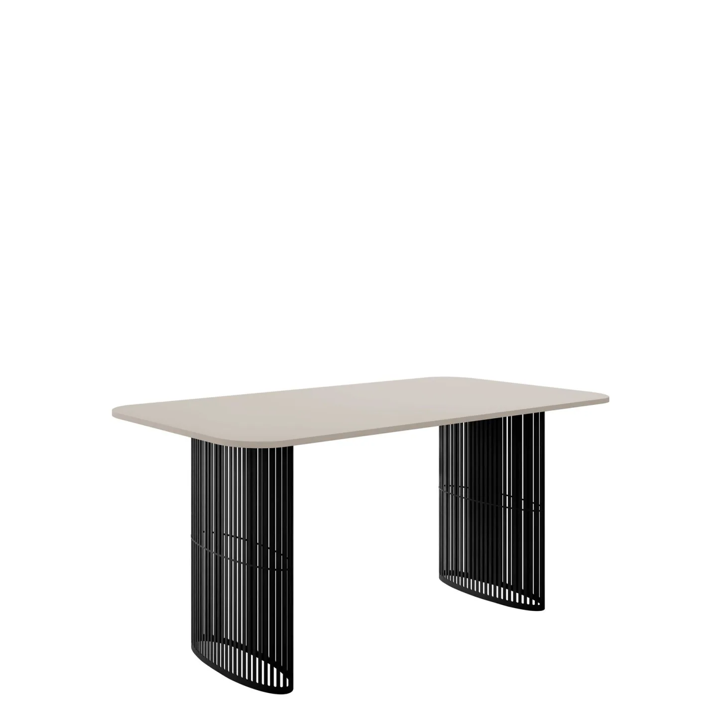 Mirion Matbord förlängningsbart 160-236 cm - svart / beige
