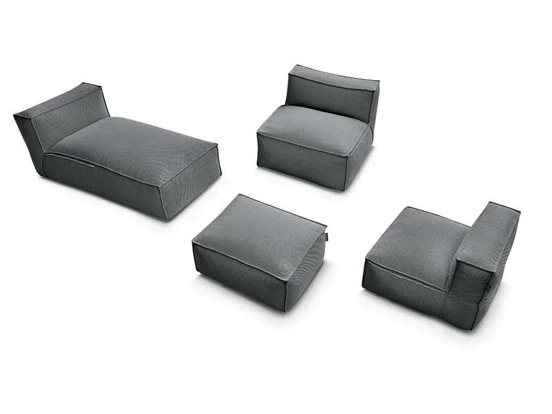 BOBOCHIC Garten-Set BIARRITZ Stoff chiniert schwarz