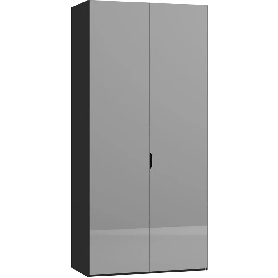 Kleiderschrank Arena Drehtüren schwarz Holzwerkstoff B 102 cm - Schweizer Möbelhersteller
