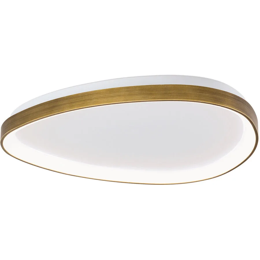 Deckenlampe Charlie Aluminium 6 cm - Farbe: Altmessing - Lichtfarbe: Warmweiss