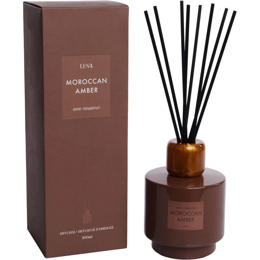 Diffusor Lena Rot Glas 500 ml - Material: Glas/Polyresin