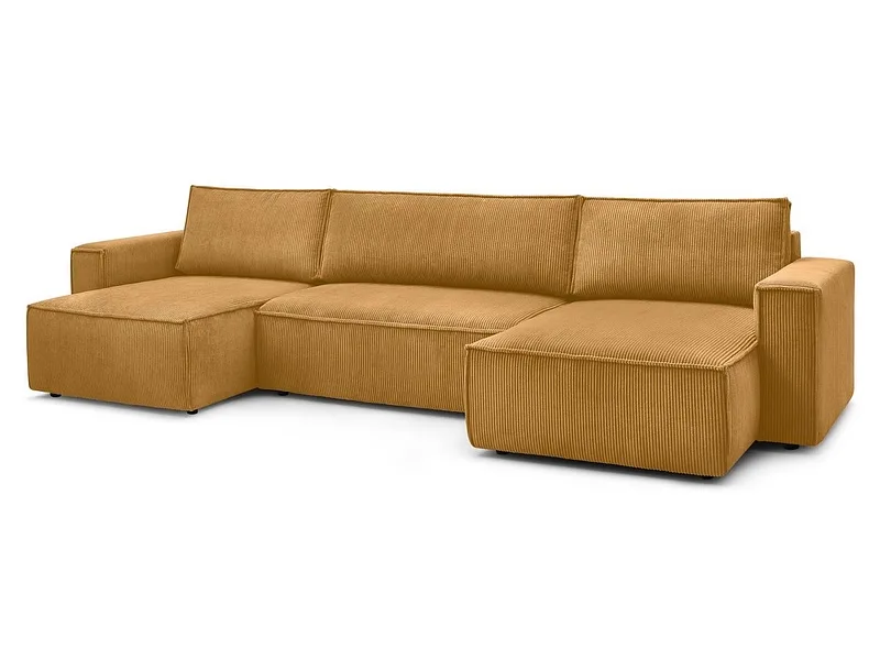 Wohnlandschaft BOBOCHIC NIHAD Cord-Stoff gelb