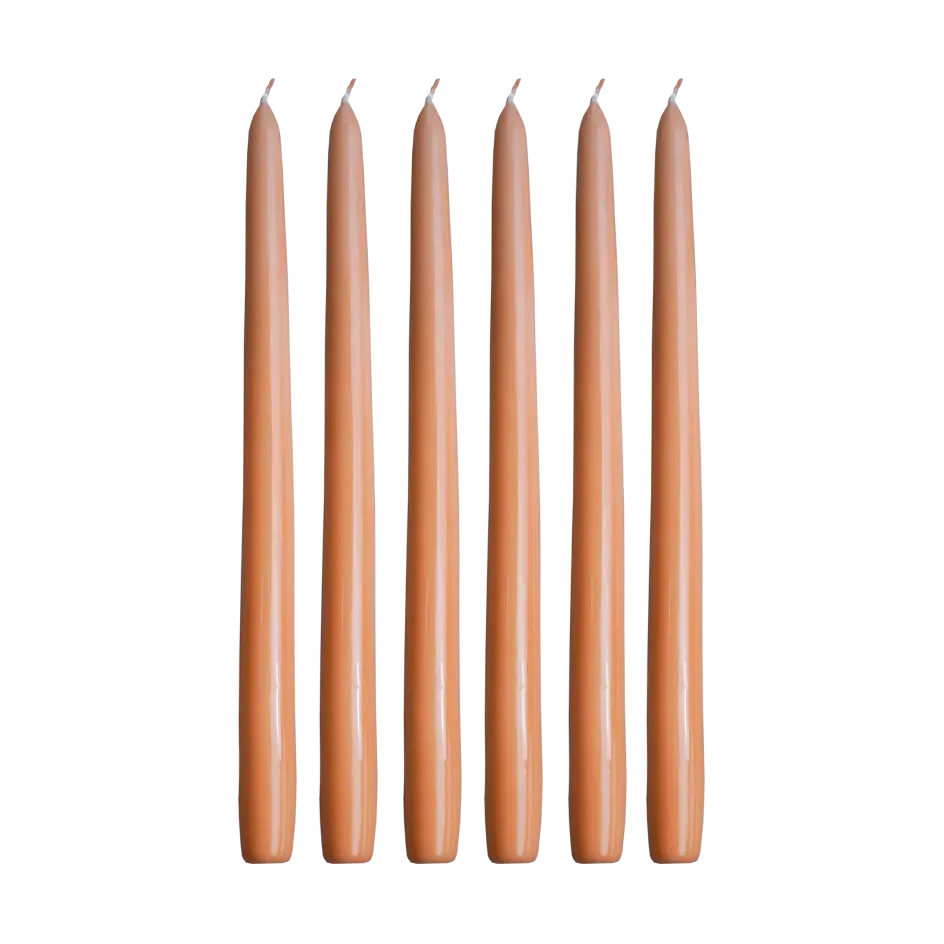 Hilke Collection Herrenhauskerzen 30 cm 6er-Pack Aprikose