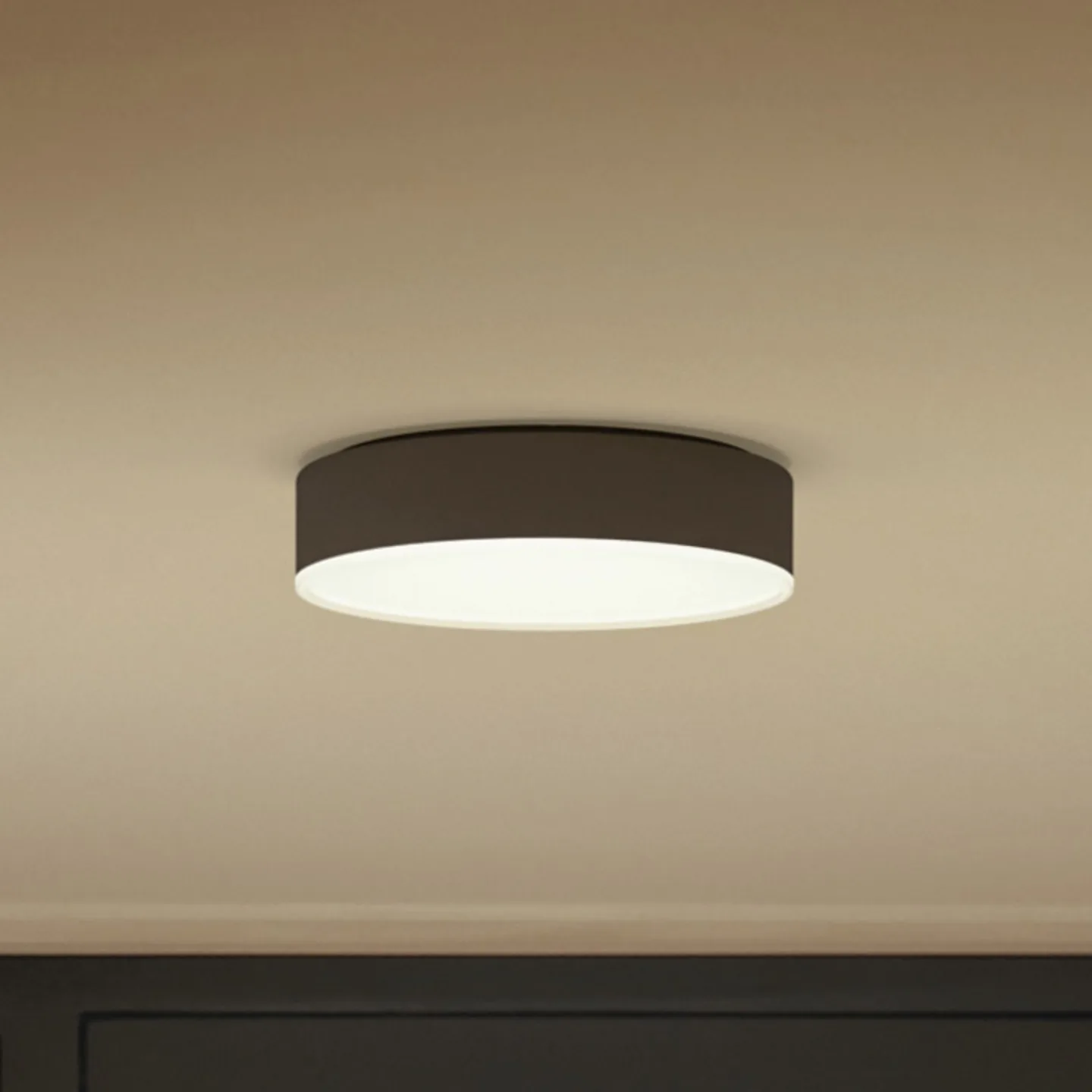 Hue Enrave S Deckenleuchte White Amb. Black - Philips Hue - Wohnzimmer - Modern - Metall - Rund