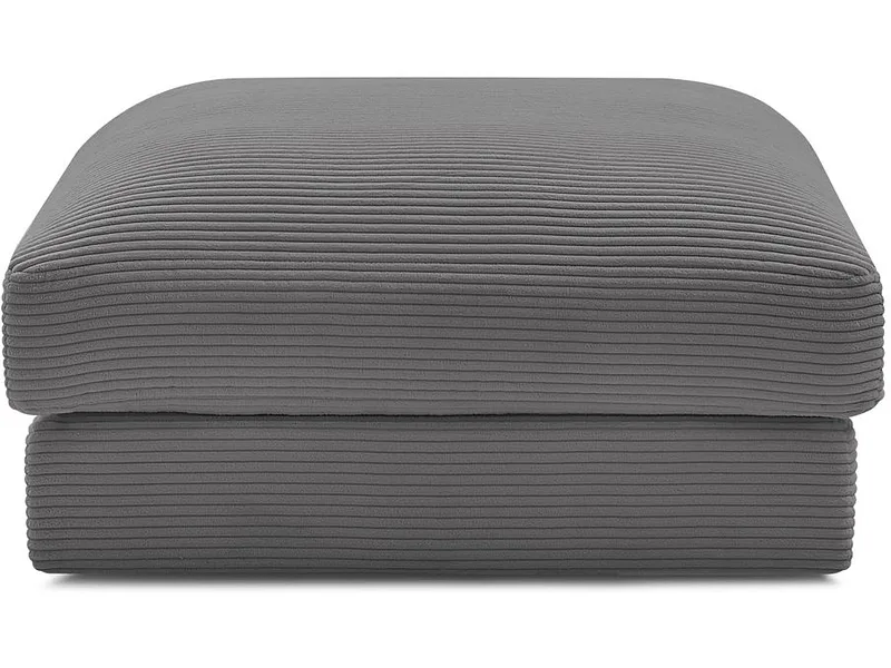 Sitzsack BOBOCHIC LEONARD 86x86x43cm cord-stoff dunkelgrau
