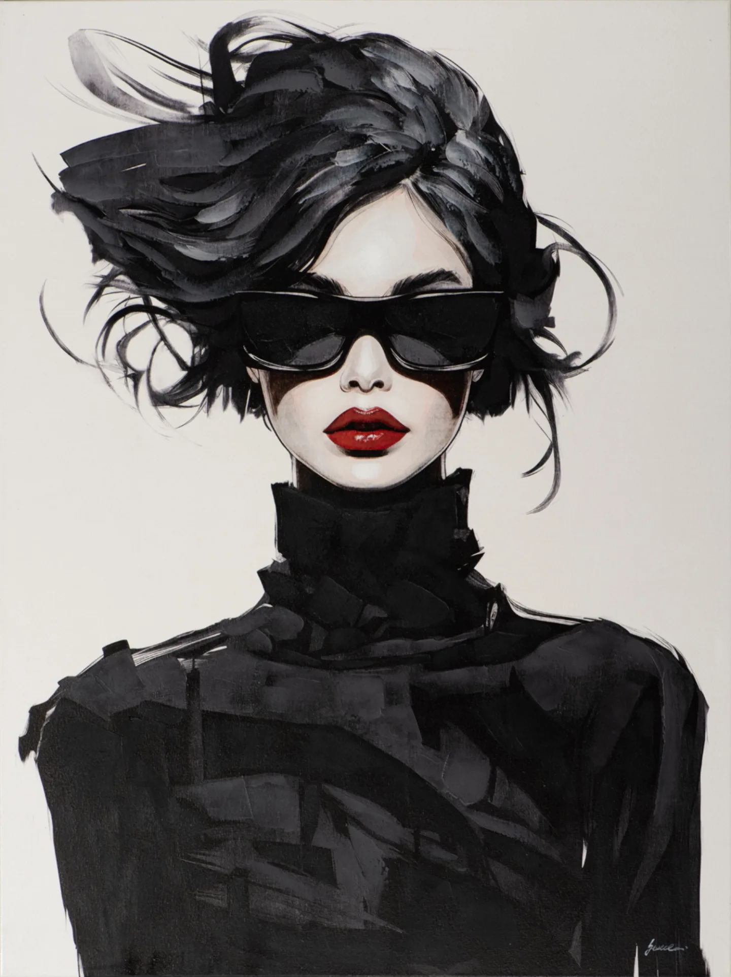 image LAND Gemälde Black Lady | Schubiger Möbel