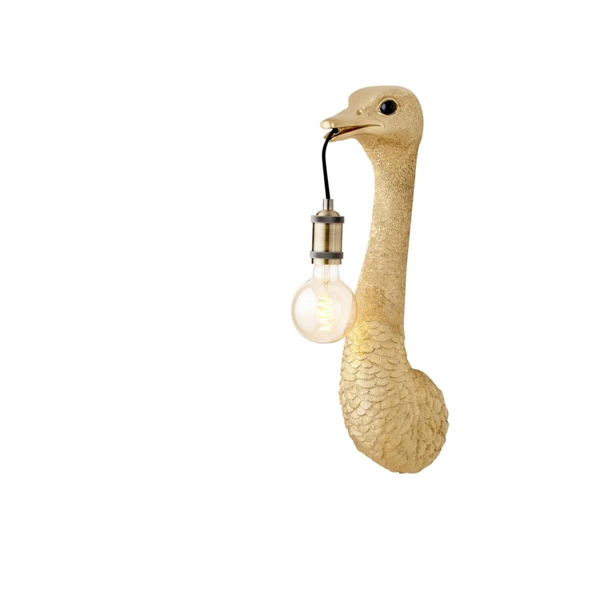 Light & Living - Ostrich 57cm - Vägglampa - Guld
