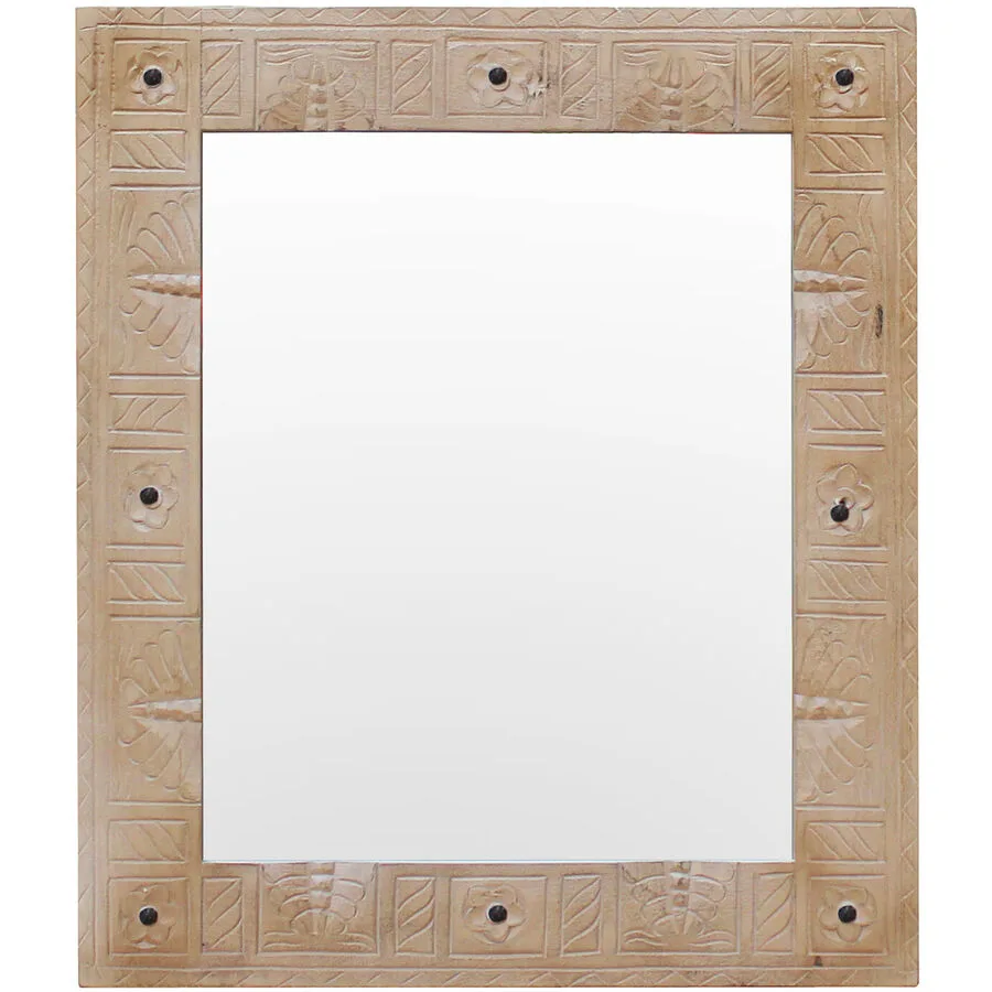 Spiegel Anela Natur Mangoholz B 68 H 79 cm