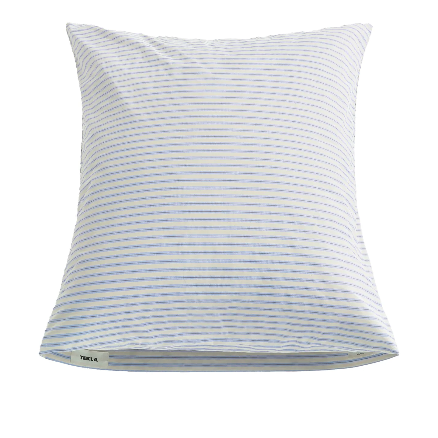 Tekla - Percale, Pillow Sham, Flint Stripes, 50X60 - Örngott - Blå - Bomull