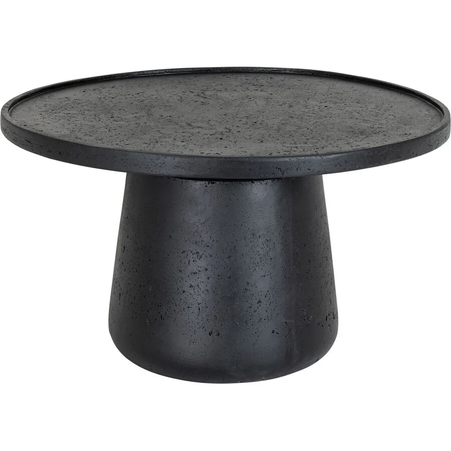 Beistelltisch Vlora Schwarz Zement 80 cm