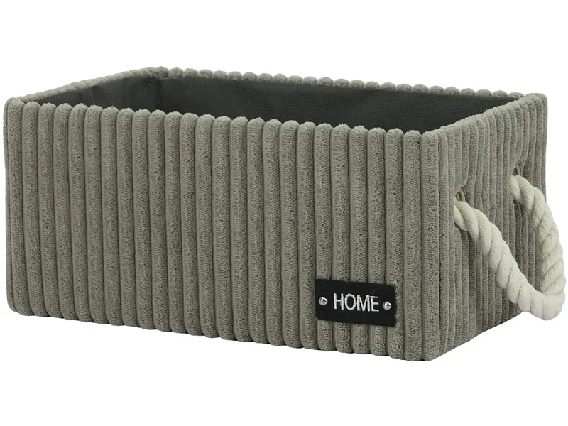 Aufbewahrungskorb HAMPER grau 18.5x28.5x13cm