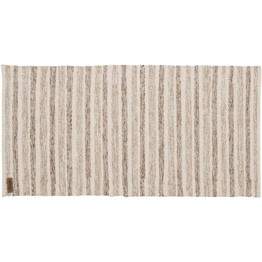 Teppich Mondsee Beige Baumwolle 60 cm 120 cm