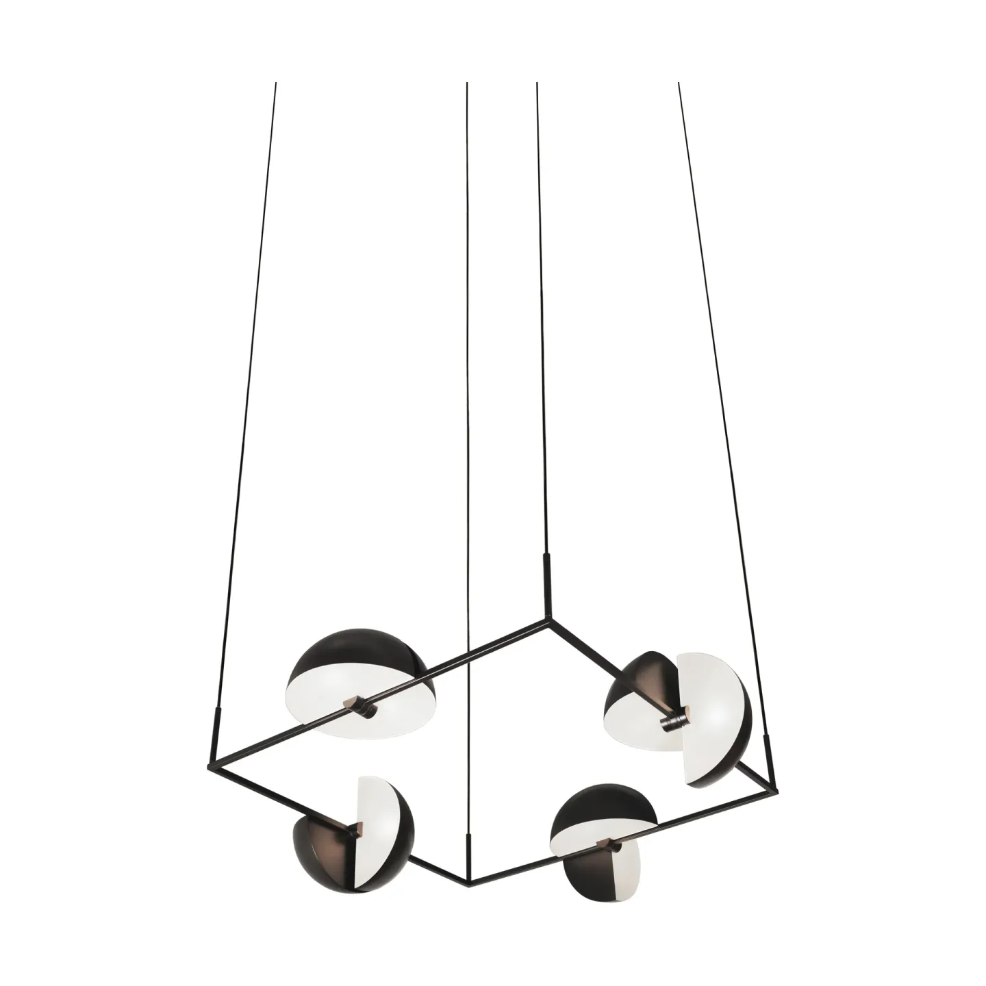 Oblure Trapeze quertette pendel 113,5x113,5 cm Black