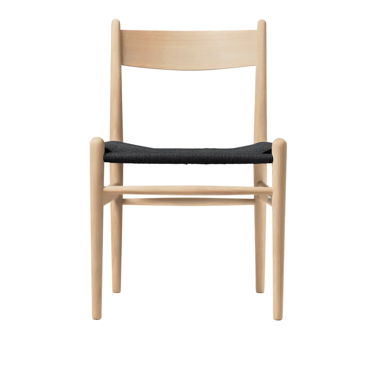 Carl Hansen - CH36, Tvålad Ek, Svartflätat papperssnöre - Matstolar - Hans J. Wegner - Träfärgad - Papper/Trä