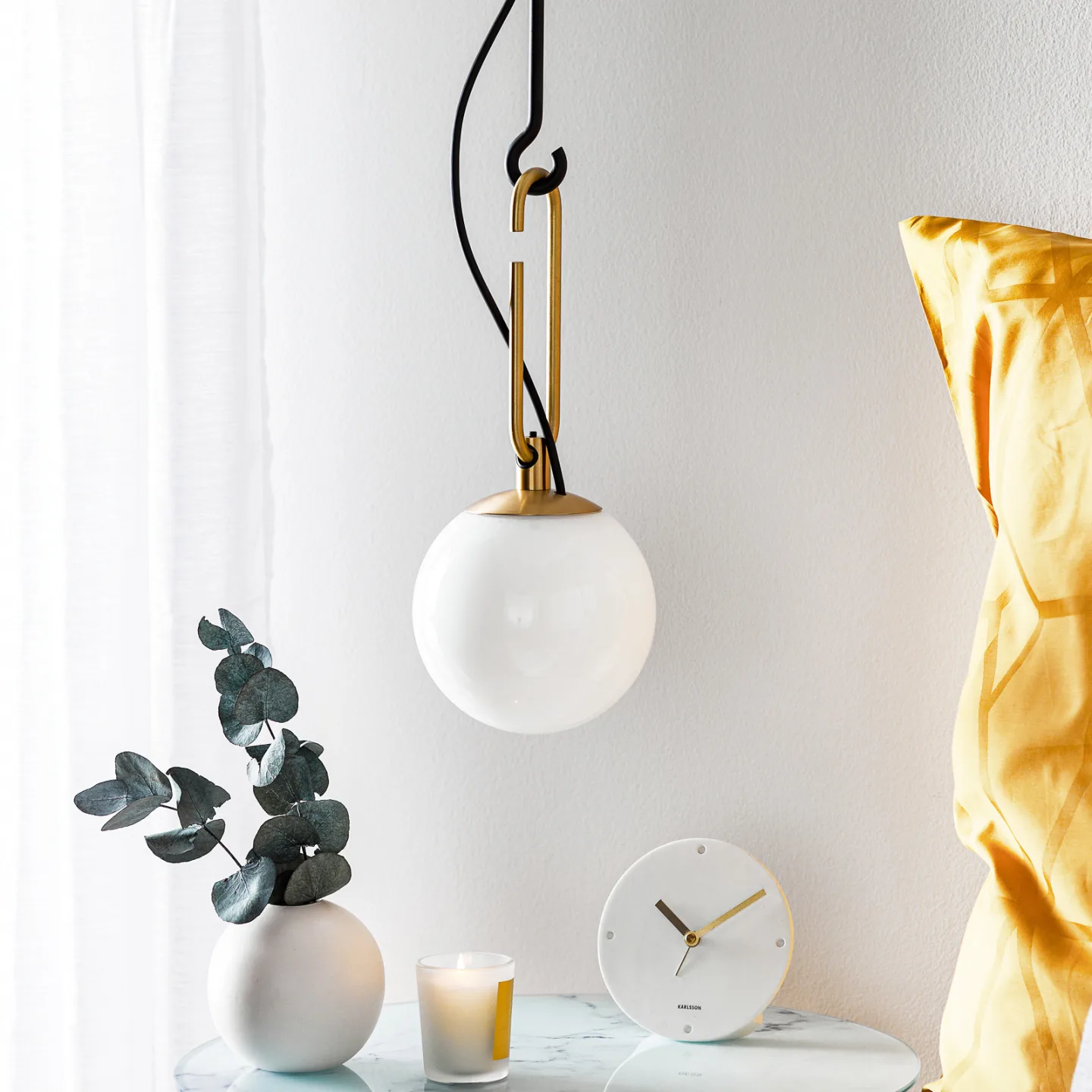 Nh 14 S Pendel Black/Brass - Artemide - Artemide - Stue - Design - Glass - Med en lyskilde