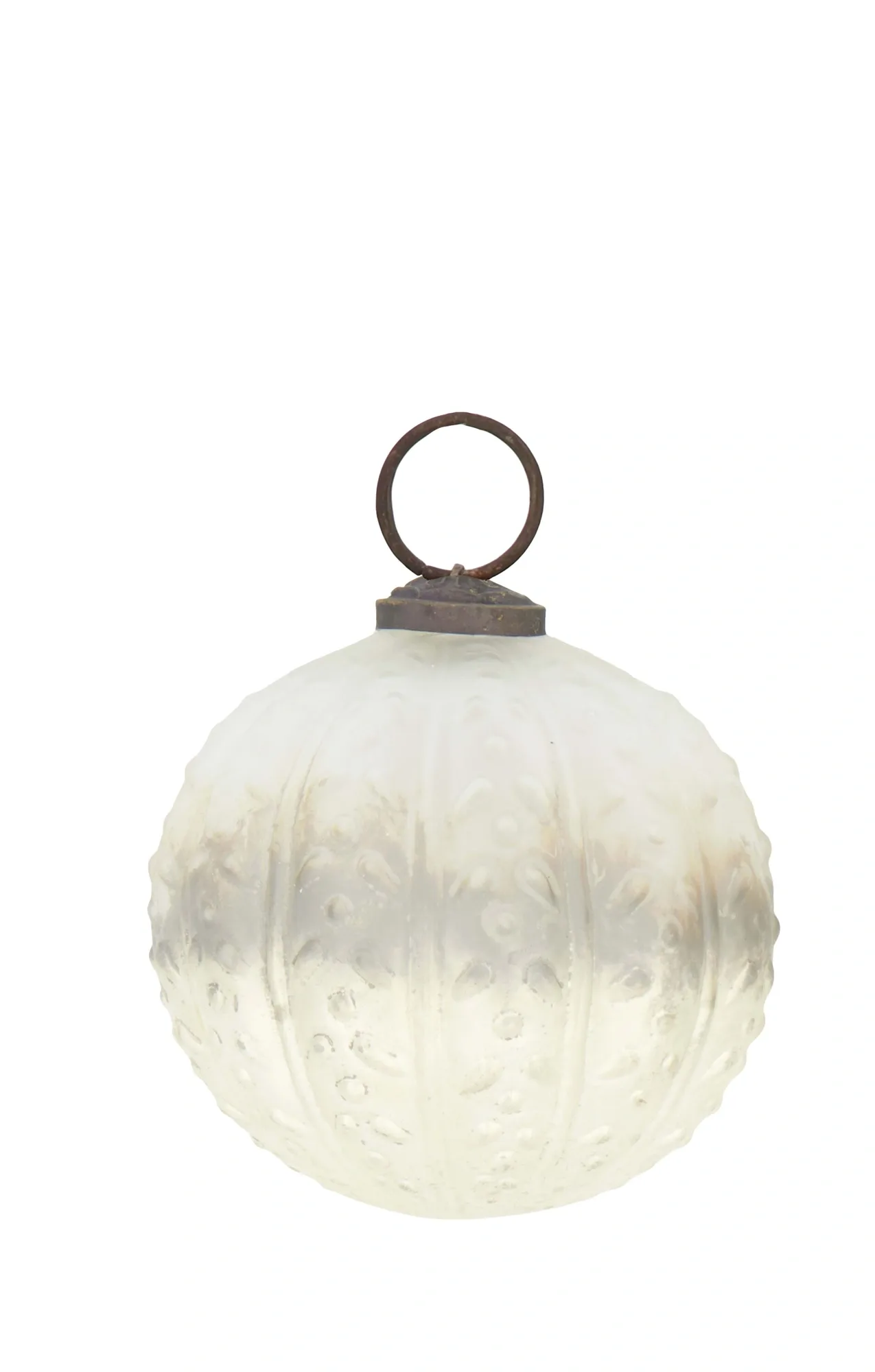 Decofinder Weihnachtsschmuck Nostalisches Glas, Silber Grau | Schubiger Möbel