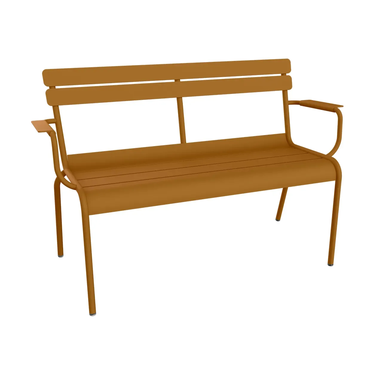 Fermob Luxembourg soffa med armstöd 131x55,5x86 cm Gingerbread (brun)
