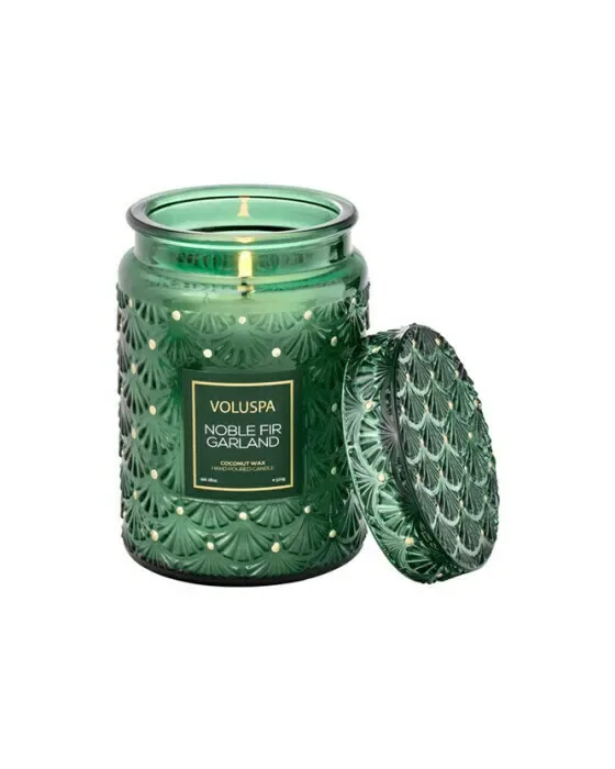 Noble Fir Garland duftlys large jar