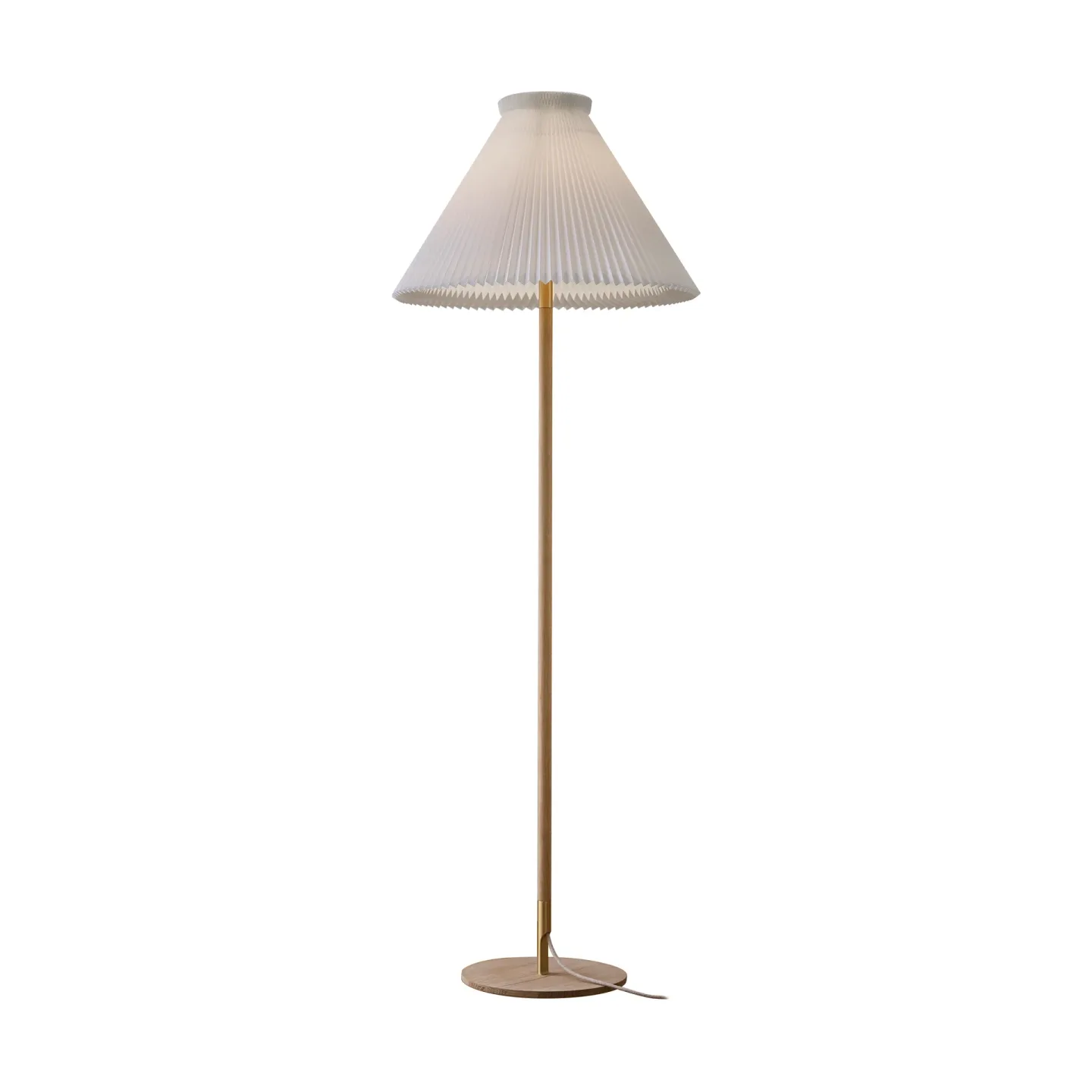 Le Klint LK80 golvlampa 160 cm Light oak-brass