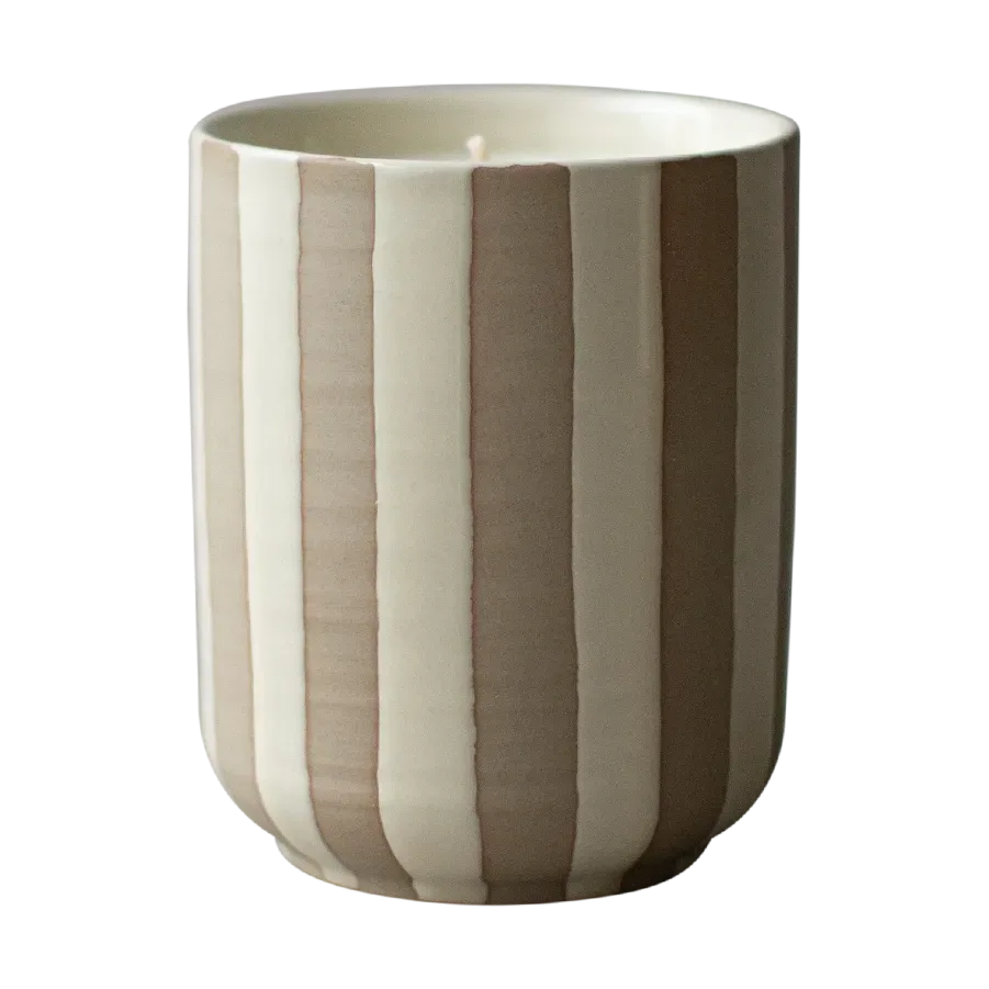 DBKD Burn Duftkerze 60 h Stripe creme