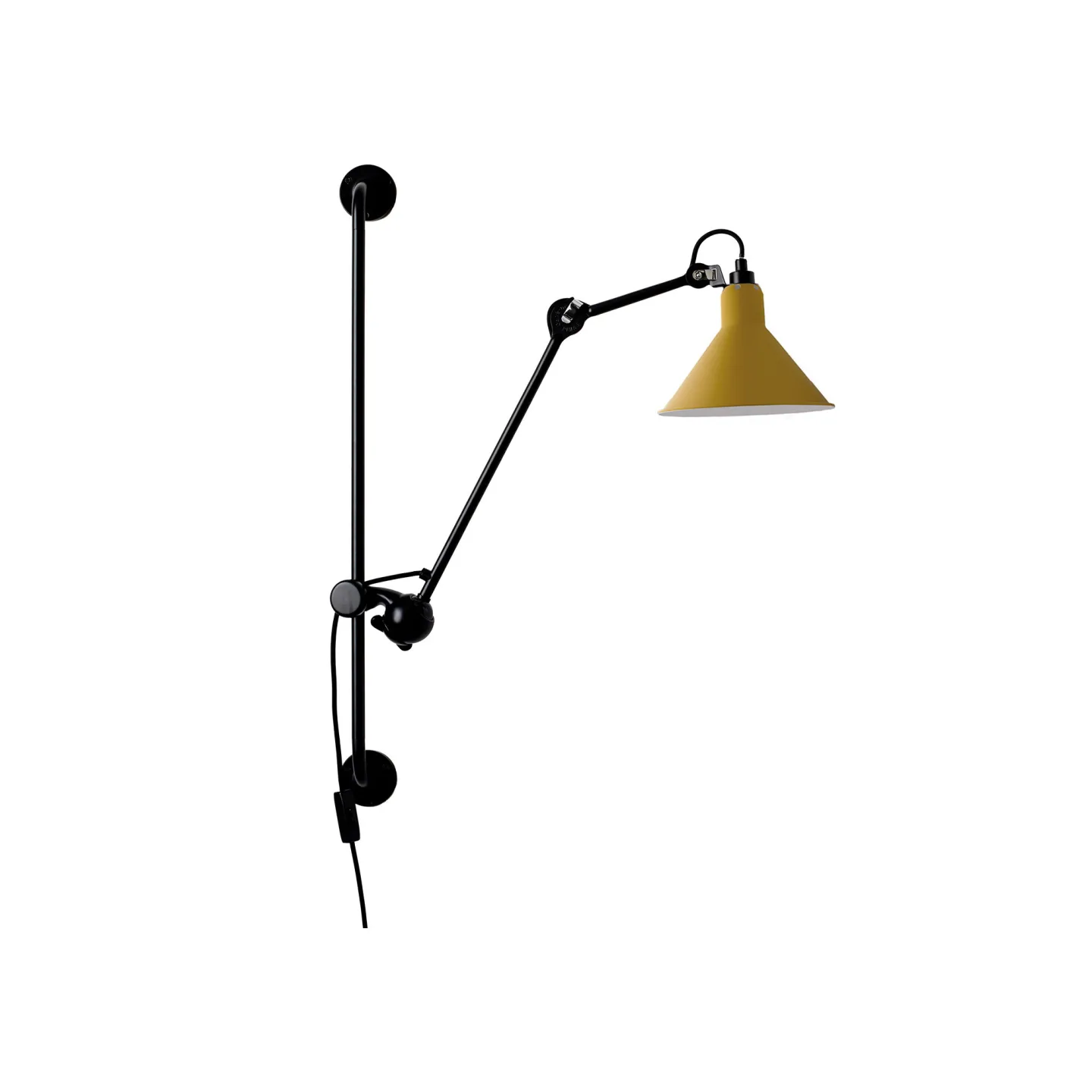 DCWéditions - Lampe Gras No210 - Conic, Gul - Vägglampor - Bernard-Albin Gras - Gul - Metall