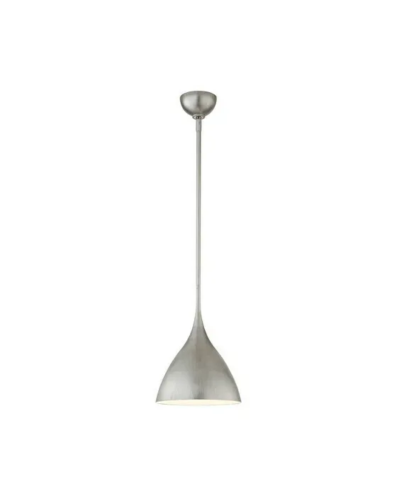Agnes Small Pendant Burnished Silver Leaf
