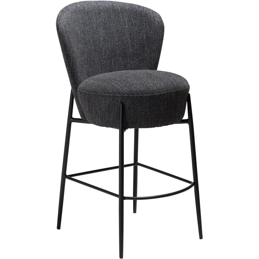 DAN-FORM Barhocker Orbit schwarz Stoff, Metall H 92.5 cm