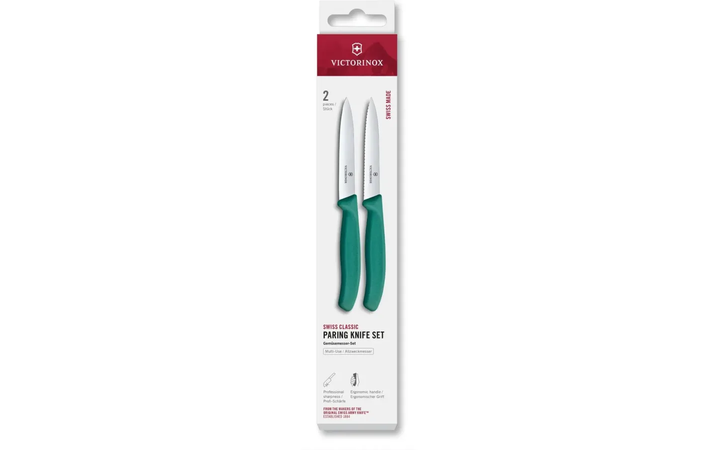 Alltron Messer-Set Swiss Classic, 10 cm, 2 Stück Von Victorinox Grün | Schubiger Möbel