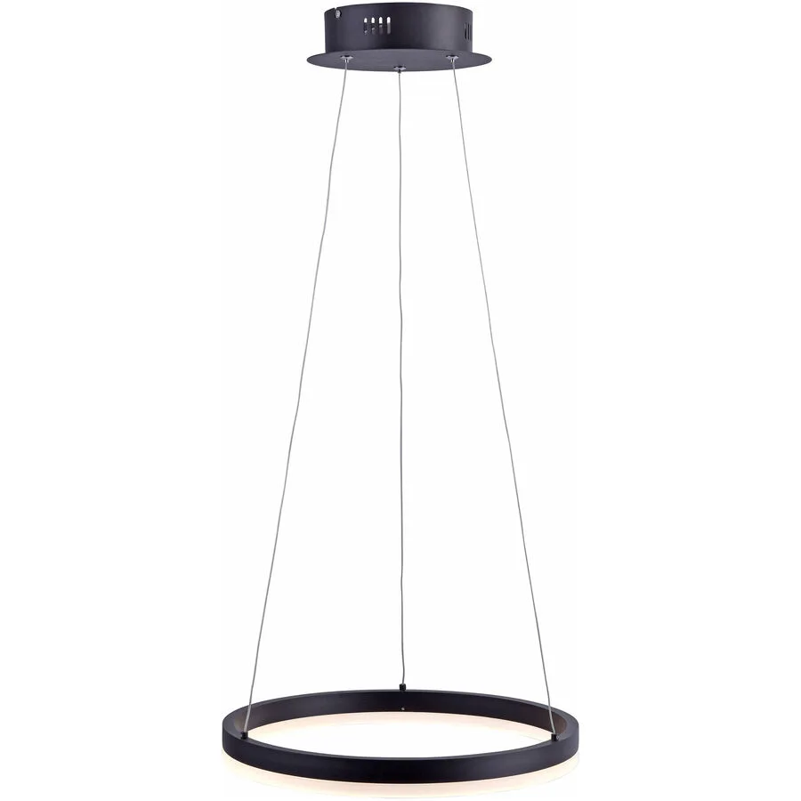 Pendellampe Q-Vito Bronze Eisen 59 cm 120 cm - Farbe: messing matt - LED - Lichtfarbe: Warmweiss - LED Energiesparlampen