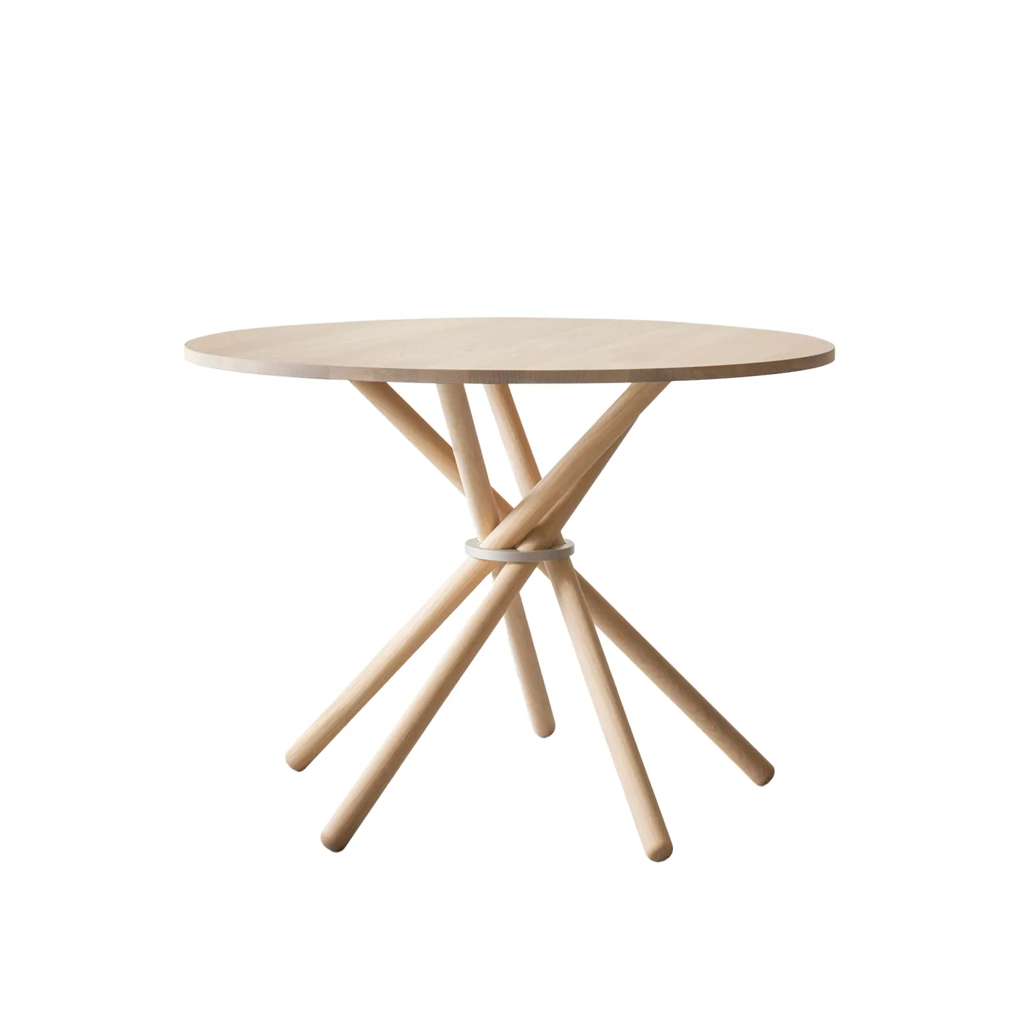 Eberhart Furniture - Hector 105 Dining Table / Oak Light / Alu Light - Matbord - Brun - Metall/Trä