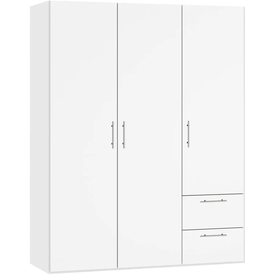 MyDeal Kleiderschrank Comfort go weiss Holzwerkstoff B 153 cm - Schweizer Möbelhersteller