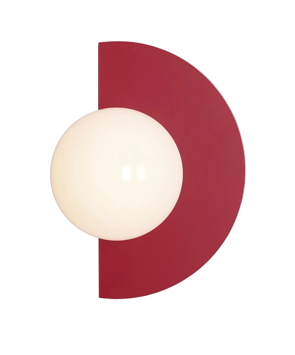 Artera - Loop 28cm - Vägglampa - Vinröd