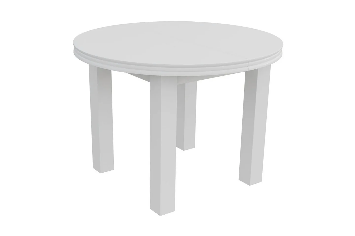 Tabell Förlängningsbart matbord 100 cm - Vit