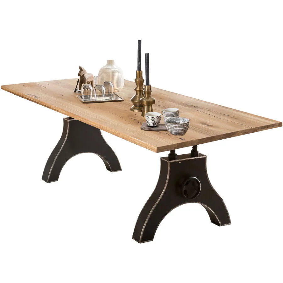 Esstisch Anter natur Wildeiche Massivholz B 240 T 100 cm