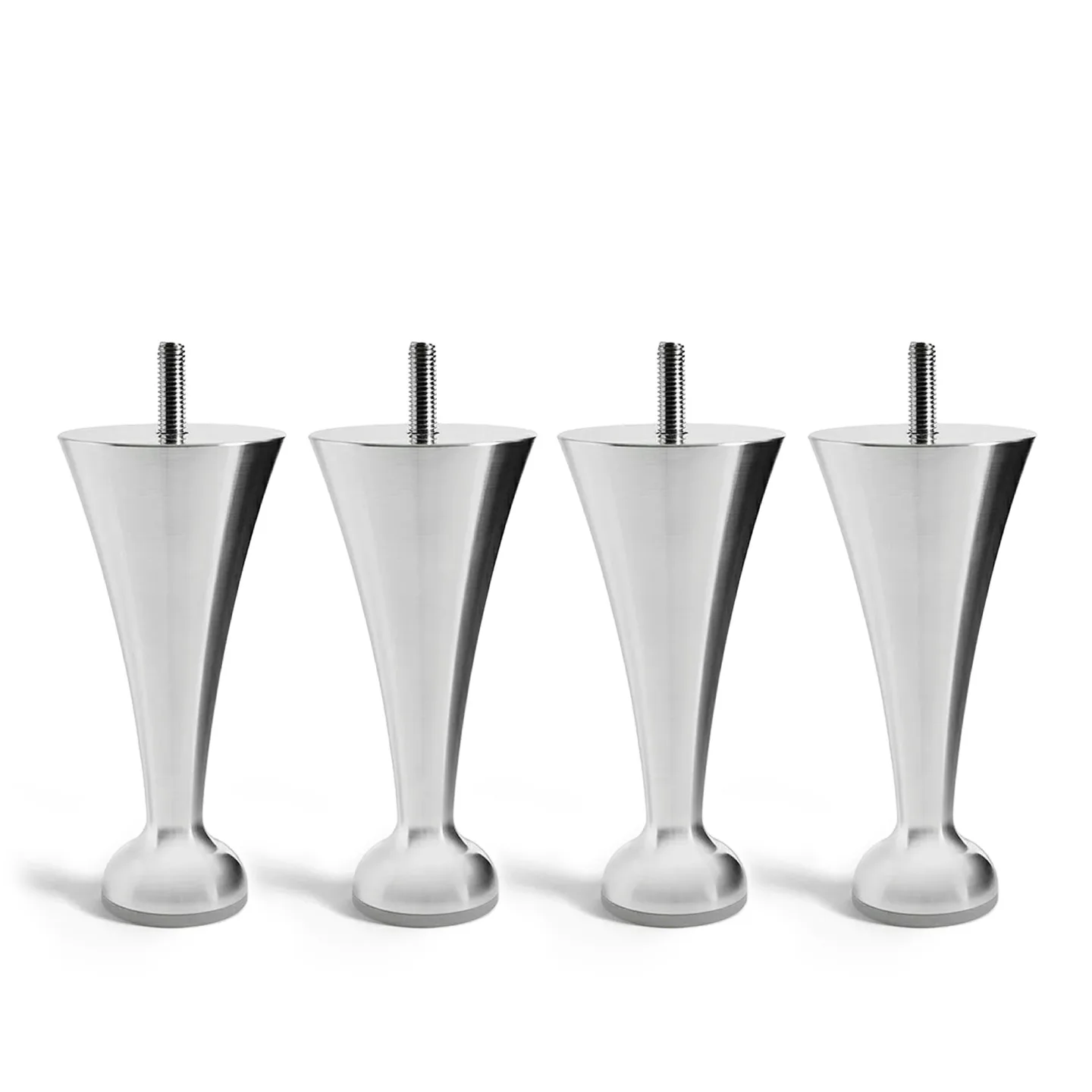 Carpe Diem Beds - Classic sängben aluminium 4-pack 13 cm - Sängben - Silver