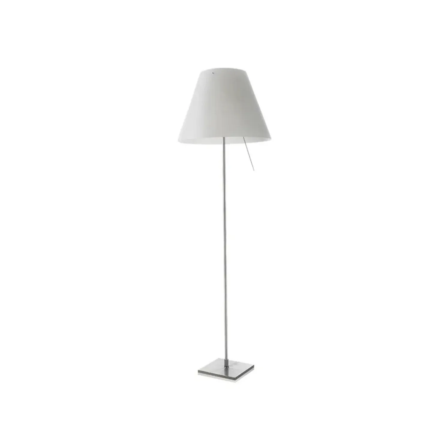 Costanza Gulvlampe Fixed Alu/Mistic White - Luceplan - Stue - Aluminium