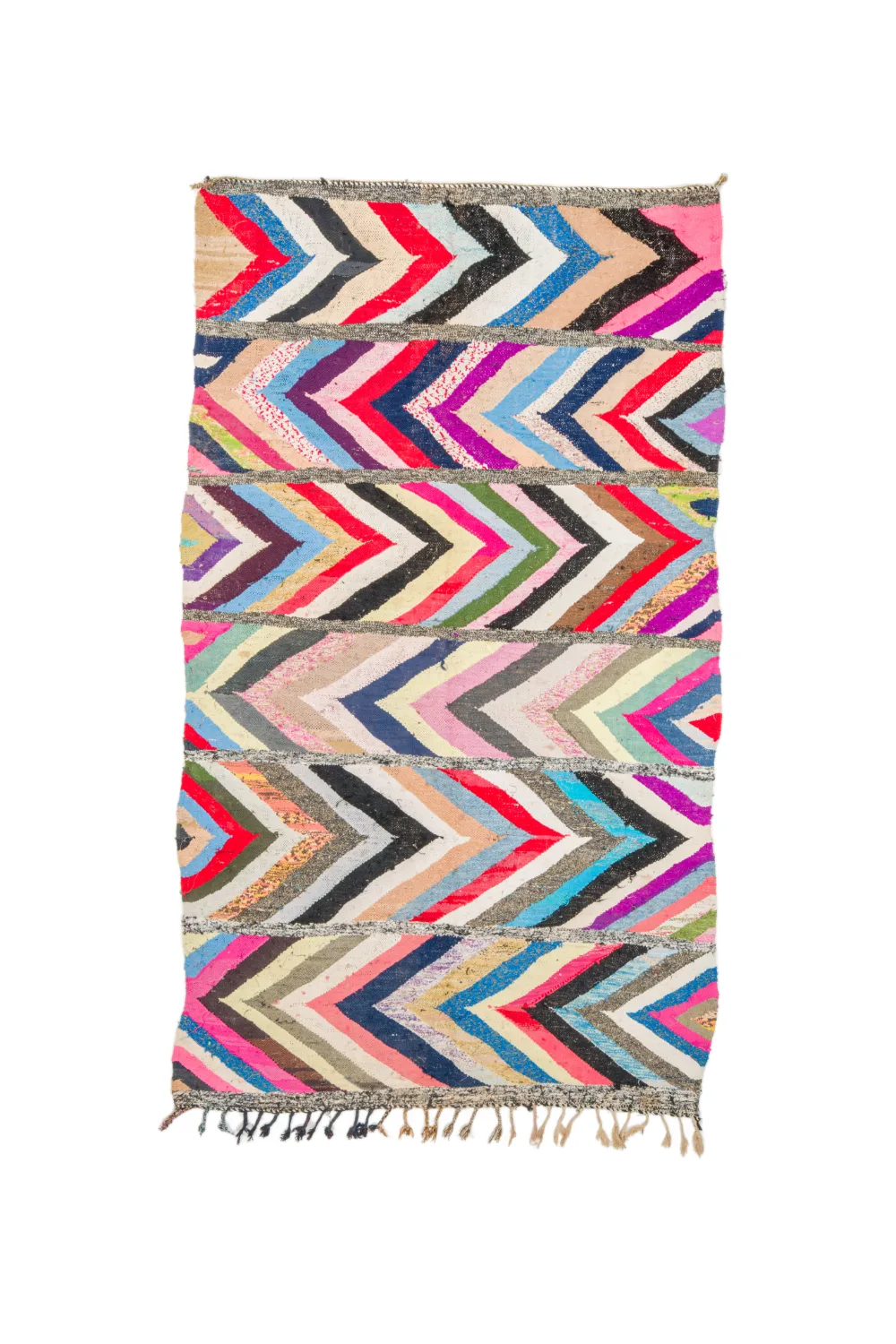 Marokkansk Boucherouite-teppe 165 x 270 cm (Størrelse: 165 x 270 cm)
